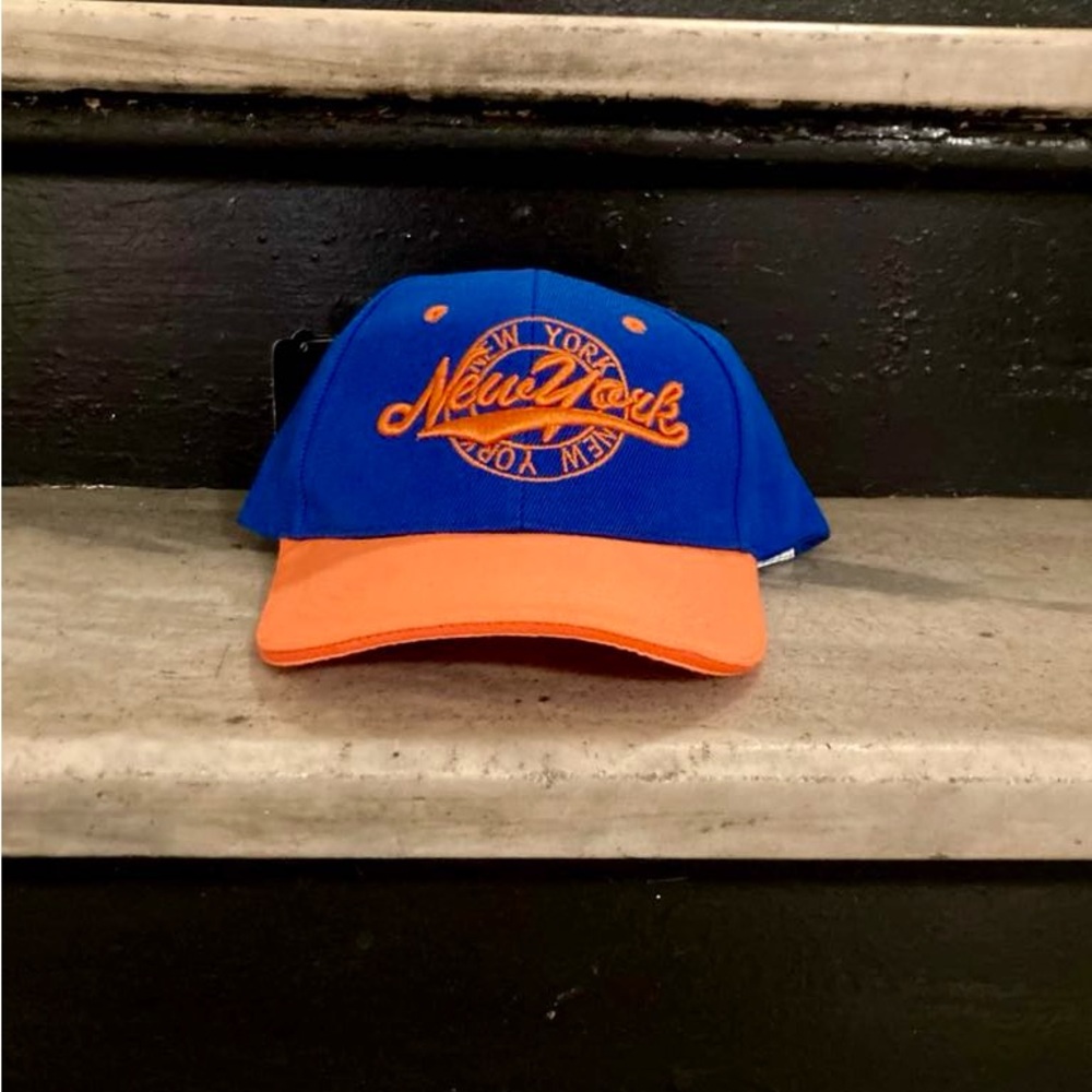 Blue and Orange New York Cap